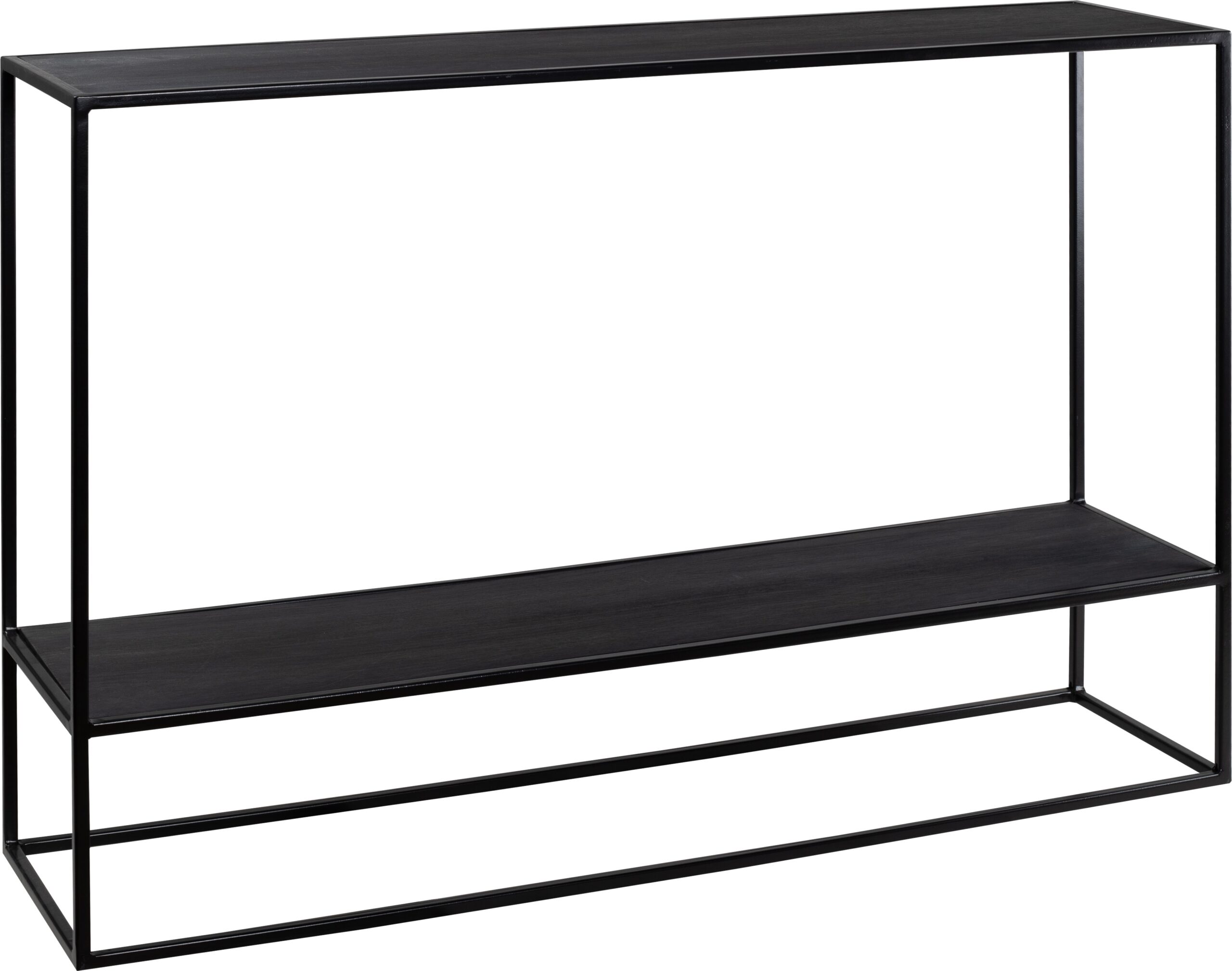 Side table metal+Oak veneer 120 – black