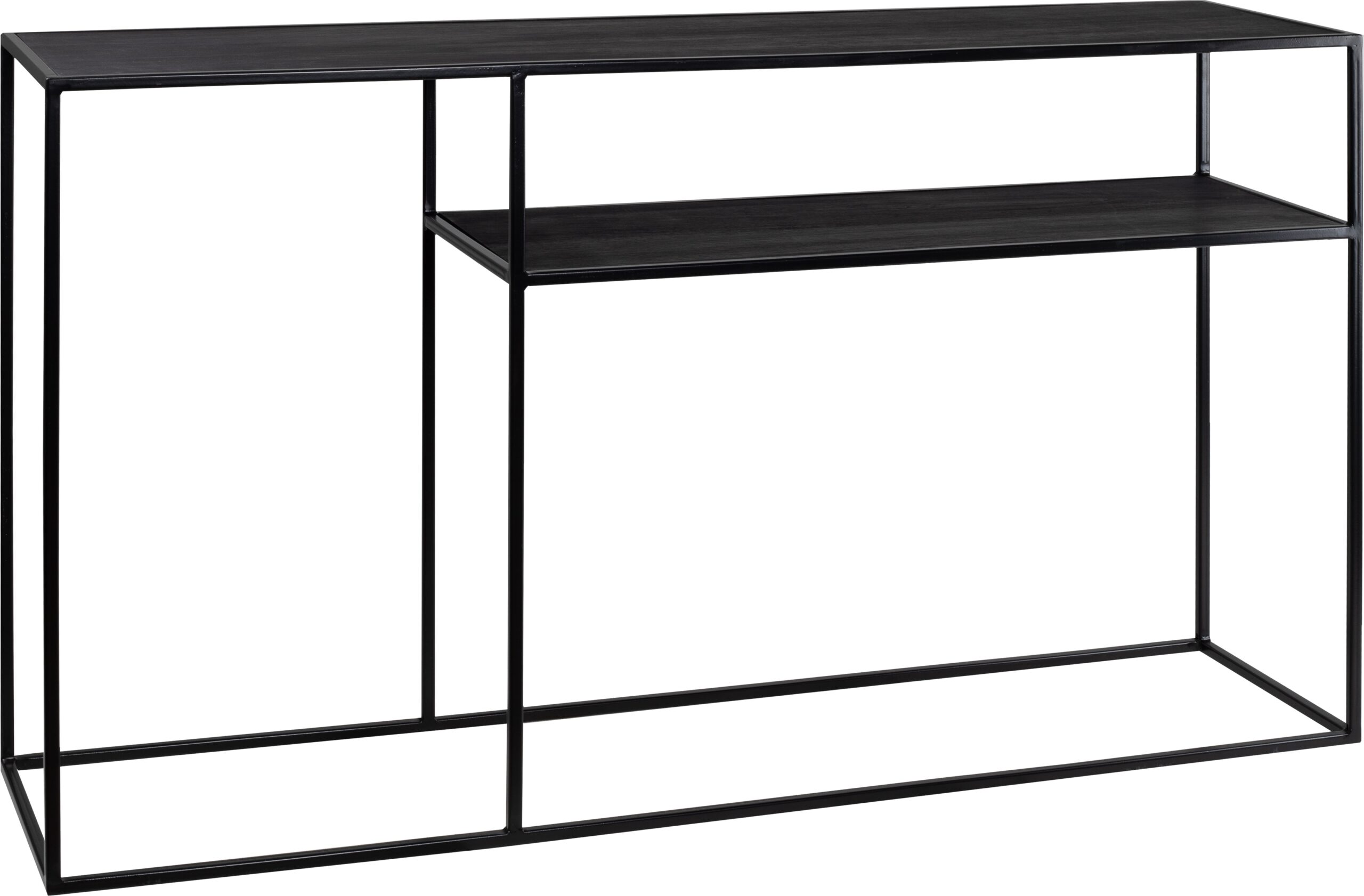 Side table metal+Oak veneer 140 – black