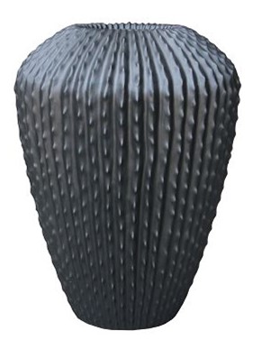 Cactus vase + plastic pot A – antra