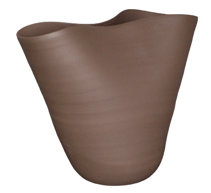 Celtic duo dented vase – dark brown