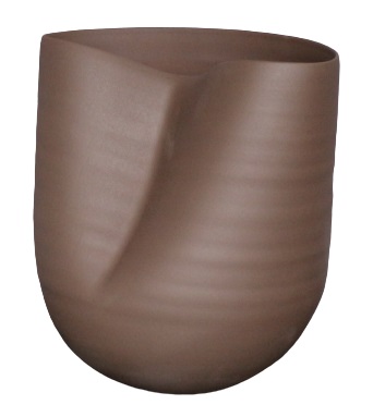 Celtic dented pot – dark brown