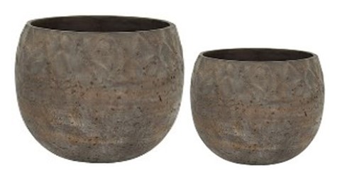 Chrystel bowl pot BC – antique brown