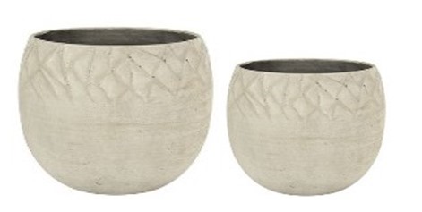 Chrystel bowl pot BC – antique cement