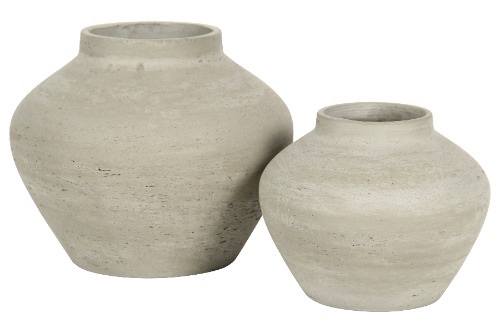 Classic vase low AB – antique cement