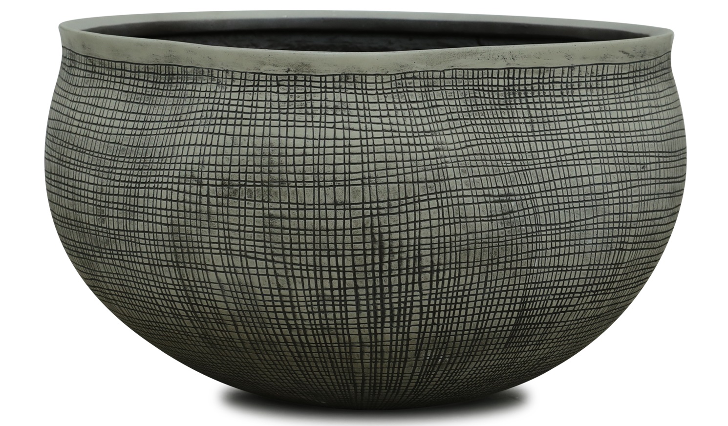 Lounge Organic bowl stripes AB – grey