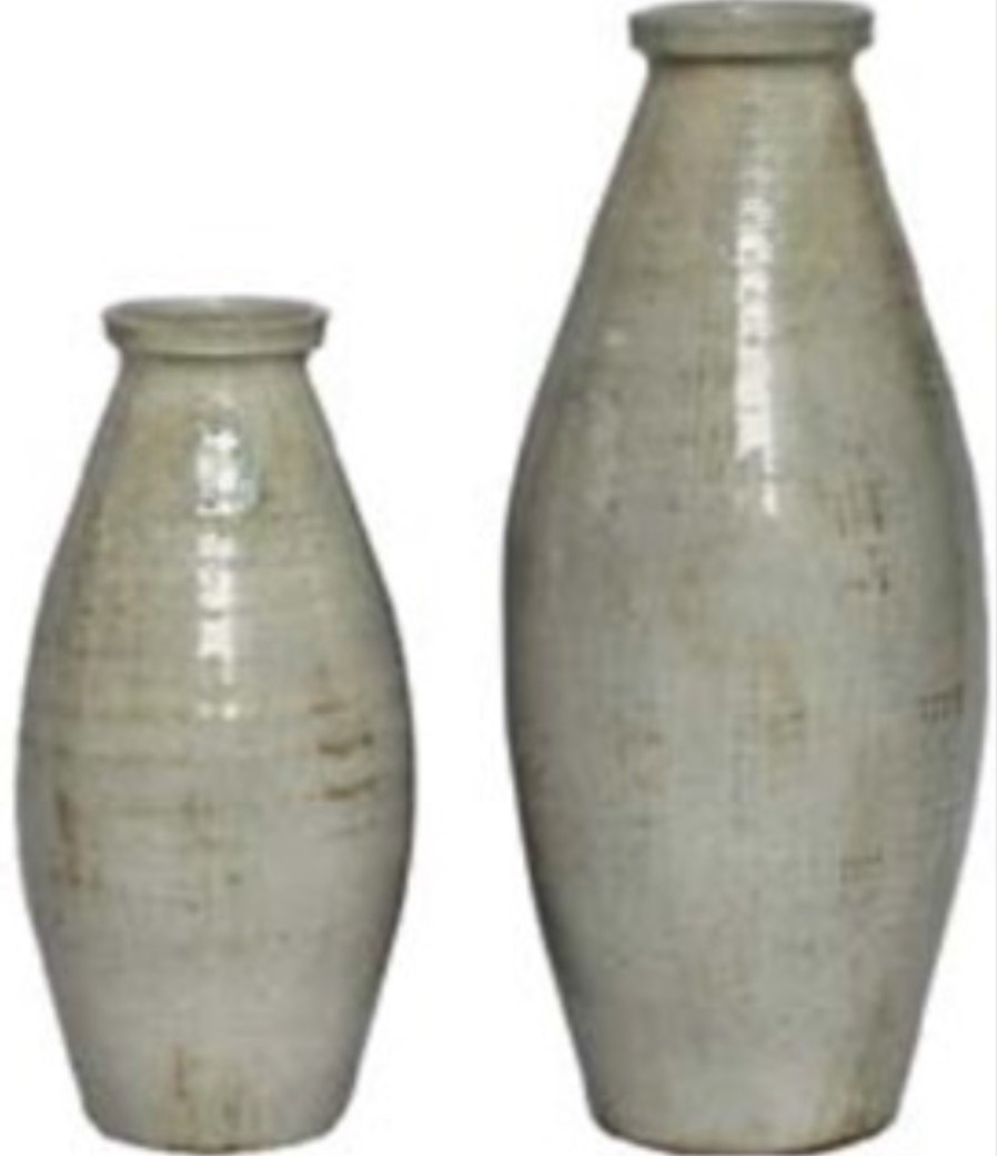 Bottle vase Napels – white