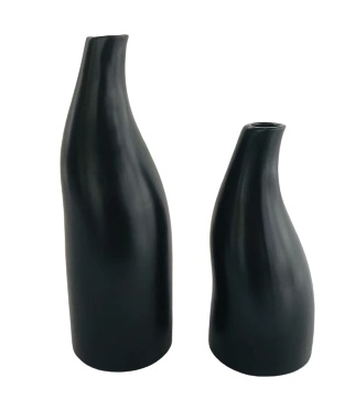 1) Deco vase Kreta – matt black