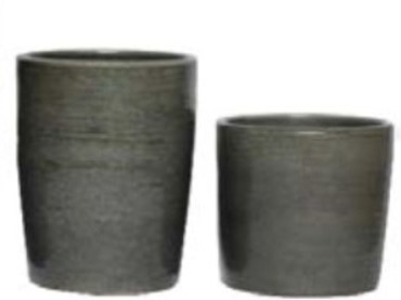 Vase conic Milaan – grey