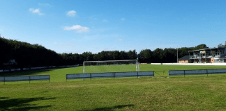 Hedensted Stadion 2022. Da jeg debuterede på Stadion i "Mosen" 1953 var banen den samme men klubhus og tribune manglede.1953 var
