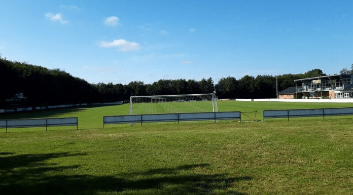 Hedensted Stadion 2022. Da jeg debuterede på Stadion i "Mosen" 1953 var banen den samme men klubhus og tribune manglede.1953 var