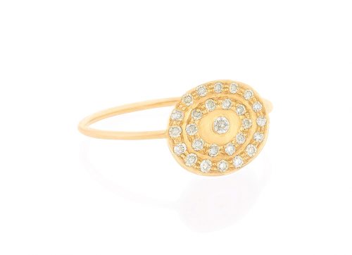 celine daoust gold kate infinity 27 diamond pave ring