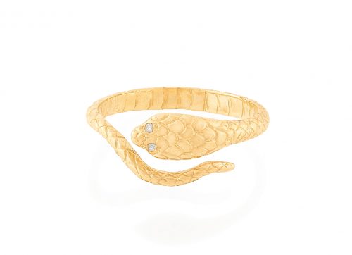 celine daoust from the earth yellow gold cobra diamonds ring