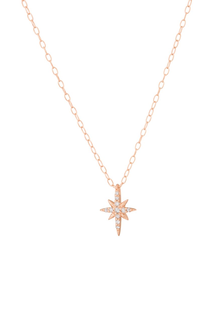 North Star Diamonds Rose Gold Necklace - Celine Daoust