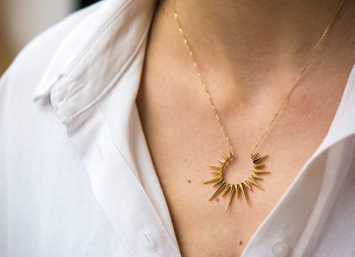 Celine Daoust Stars and Universe King Sun Necklace