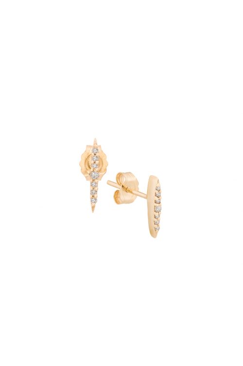 celine daoust gold sunbeam diamond stud earrings