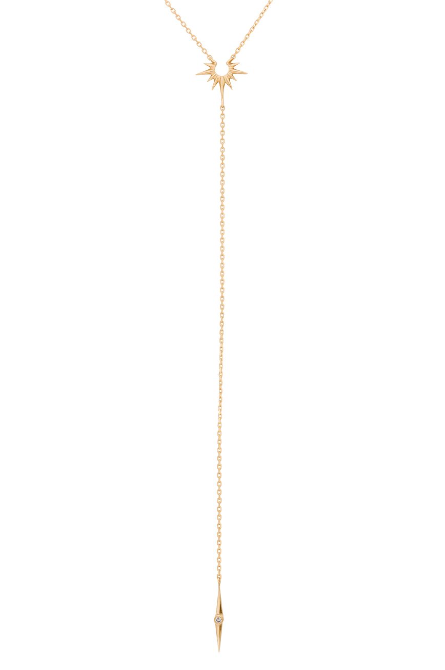 Diamond lariat necklace in white gold | Deborah Pagani | The Jewellery  Editor