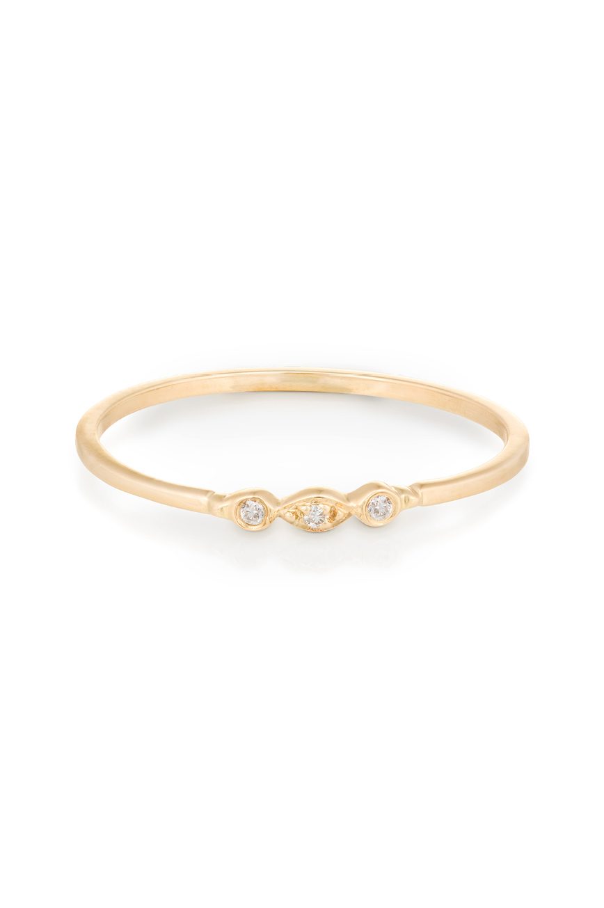 Small Sun Eye Diamond Ring - Celine Daoust - Celine Daoust