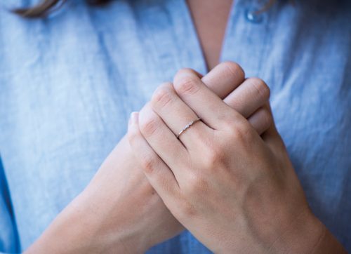 white gold protection and believes tiny diamonds eyes ring celine daoust