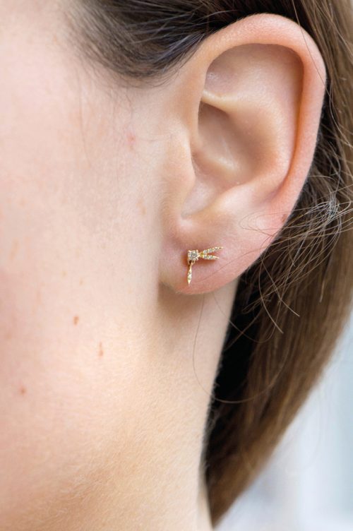 Celine Daoust From The Earth Baby Dragonfly diamond Stud Earrings