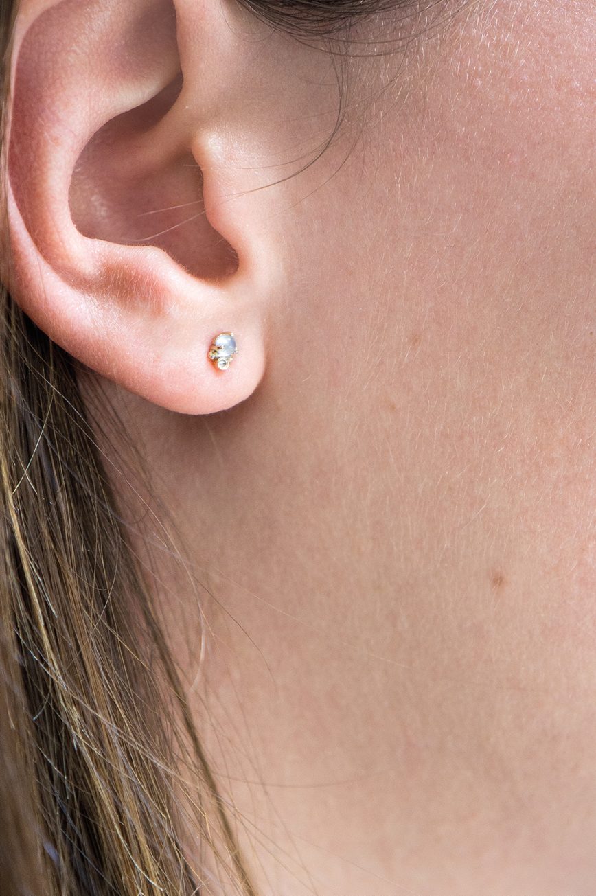Single Diamond Stud Earring