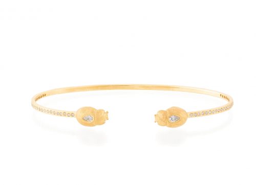 Celine Daoust From The Earth Beetle and Diamonds Bangle