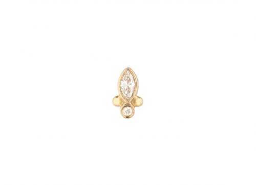 celine daoust protection and believes marquise diamond eye single earring stud