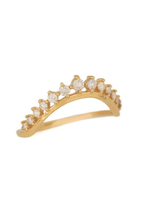 Celine Daoust Big Crown and diamonds Engagement Ring