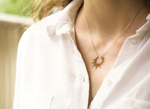 Celine Daoust Stars and Universe Small Full Sun Necklace