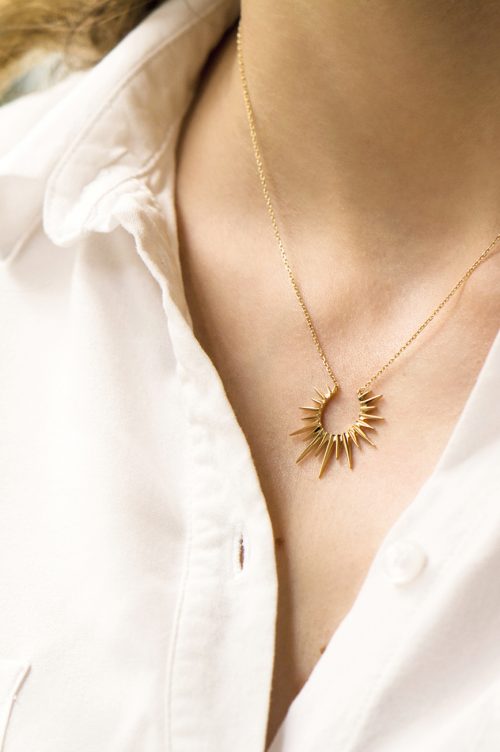 Celine Daoust Stars and Universe Small Full Sun Necklace