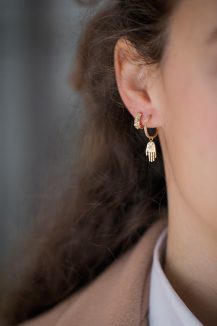 Celine Daoust Protection and Believes Mini Hand Protection Earring Charm