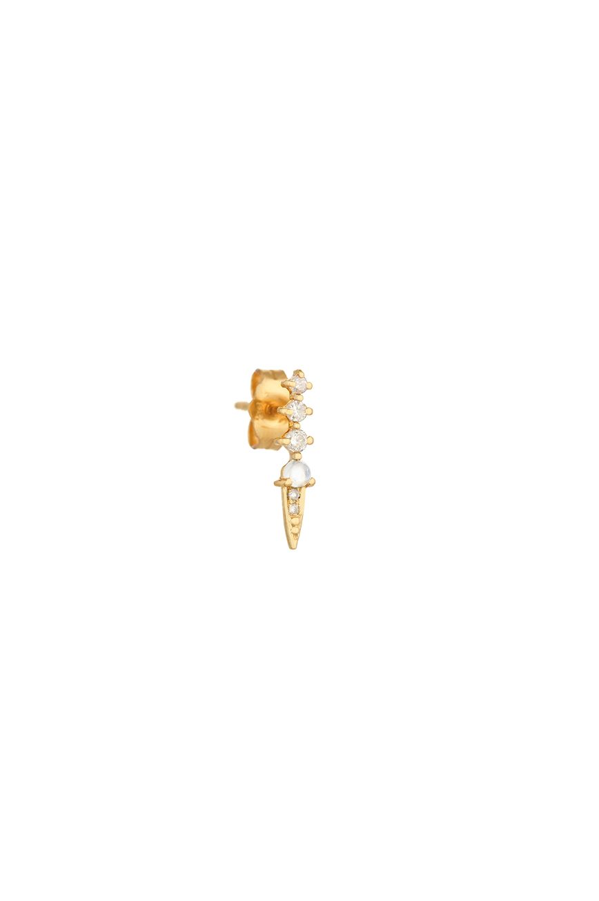 Celine Daoust Constellation Moonstone and diamonds Single Earring