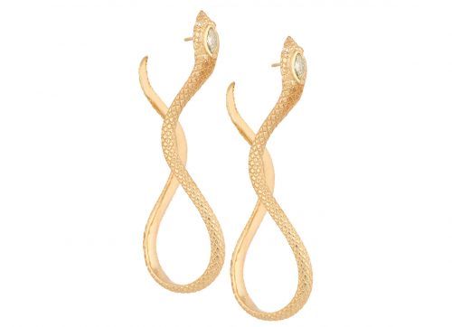 Celine Daoust Snake Marquise diamond Earrings