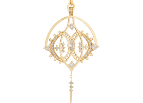 Celine Daoust Mandala Marquise Diamonds Chain Necklace