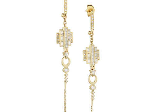 Celine Daoust Mandala Baguette Diamonds Earring