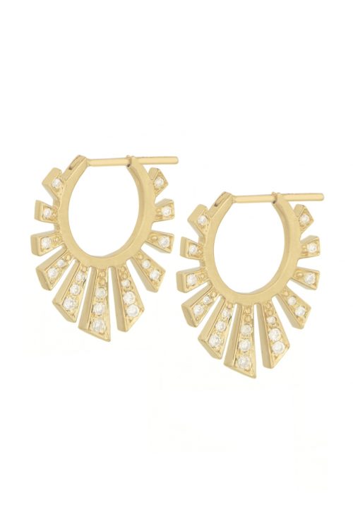 celine daoust aztec protection and believes sun hoop earring