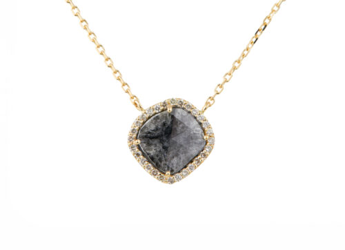 Celine Daoust Slice of the Universe Stella Grey Diamond and Diamonds Necklace