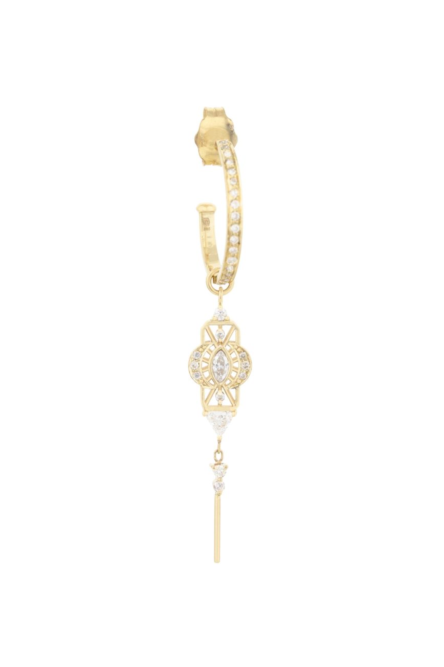 MARQUISE INTERTWINED DANGLING SAND STICKER EARRINGS- – Riah Fashion