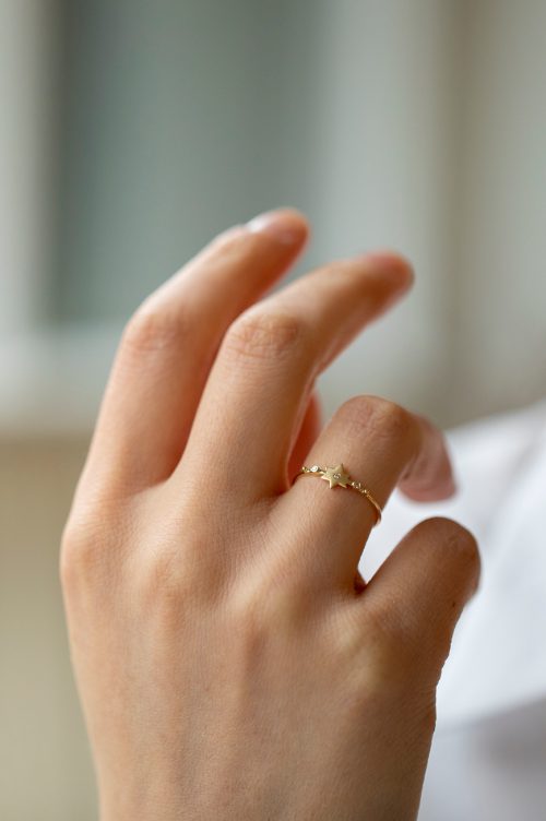 Celine Daoust From the Earth Star and Diamonds Ring