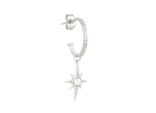 Celine Daoust Stars and Universe Mini Sapphire Star Earring Charm white