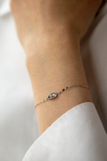 Celine Daoust Slice of the Universe Grey Diamond Chain Bracelet