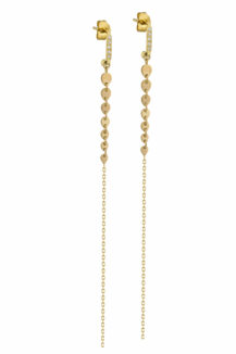 Celine Daoust Protection and Believes Hearts Chain Earrings