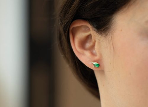 Celine Daoust One of a Kind Eye Emerald & diamonds Earring