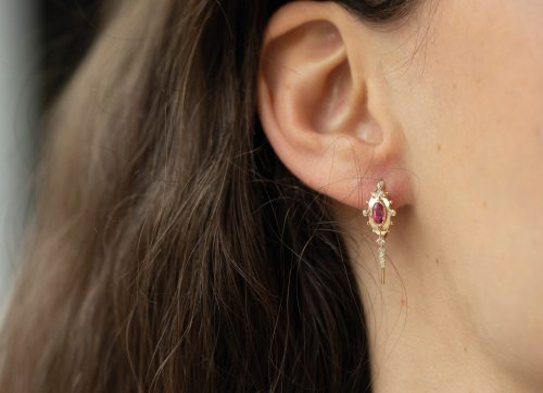 Guardian Spirit Spinel and diamonds Earrings