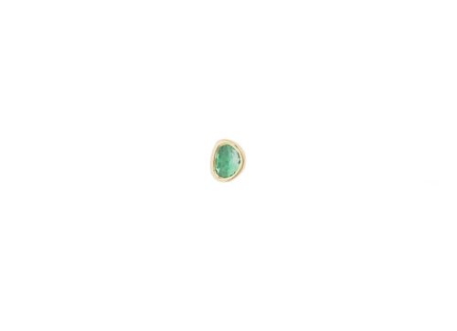 One of a Kind Single Emerald Stud earring