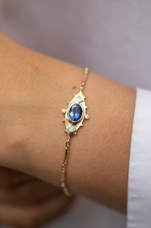 Celine Daoust One of a Kind Eye Tanzanite and Diamonds Bracelet