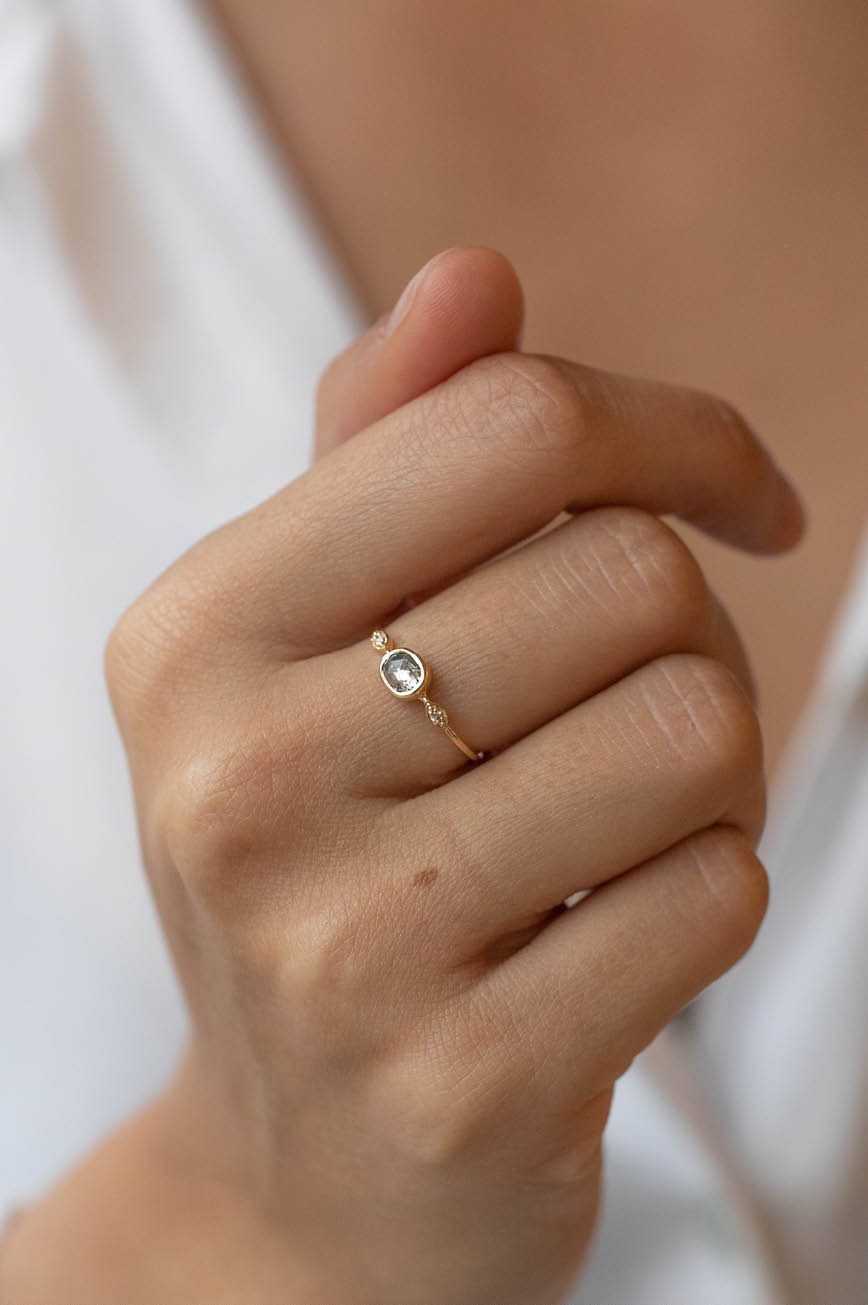 Small Sun Eye Diamond Ring - Celine Daoust - Celine Daoust