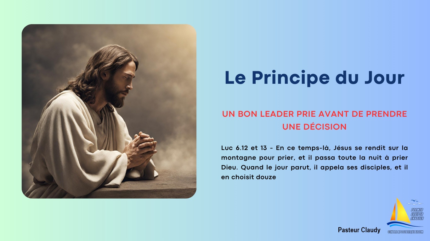 You are currently viewing Principe du jour – Prier