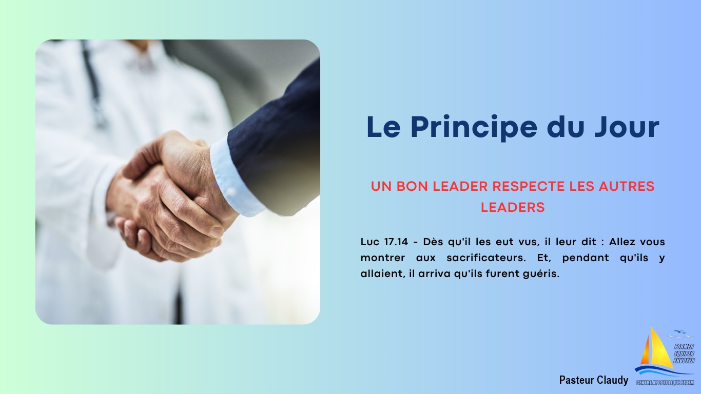 Principe du jour – Respect