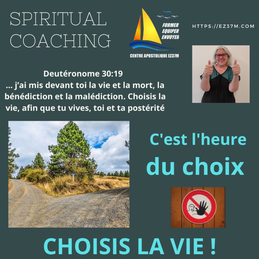 You are currently viewing C’EST L’HEURE DU CHOIX ! Pasteur Corinne