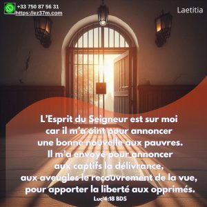 Lire la suite à propos de l’article Verset du jour. 27 mars